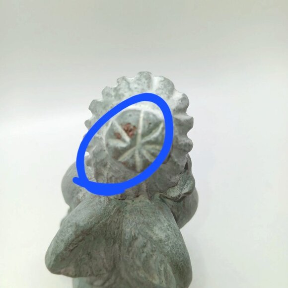 Isabel Bloom Angel Praying On Knees 1996 Small Bird At Knee - Picture 5 of 7